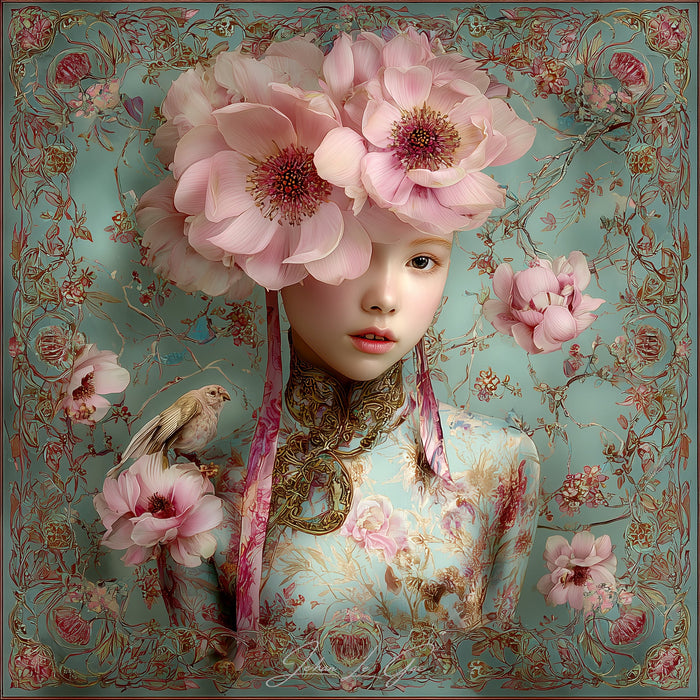 Pink Flower Doll
