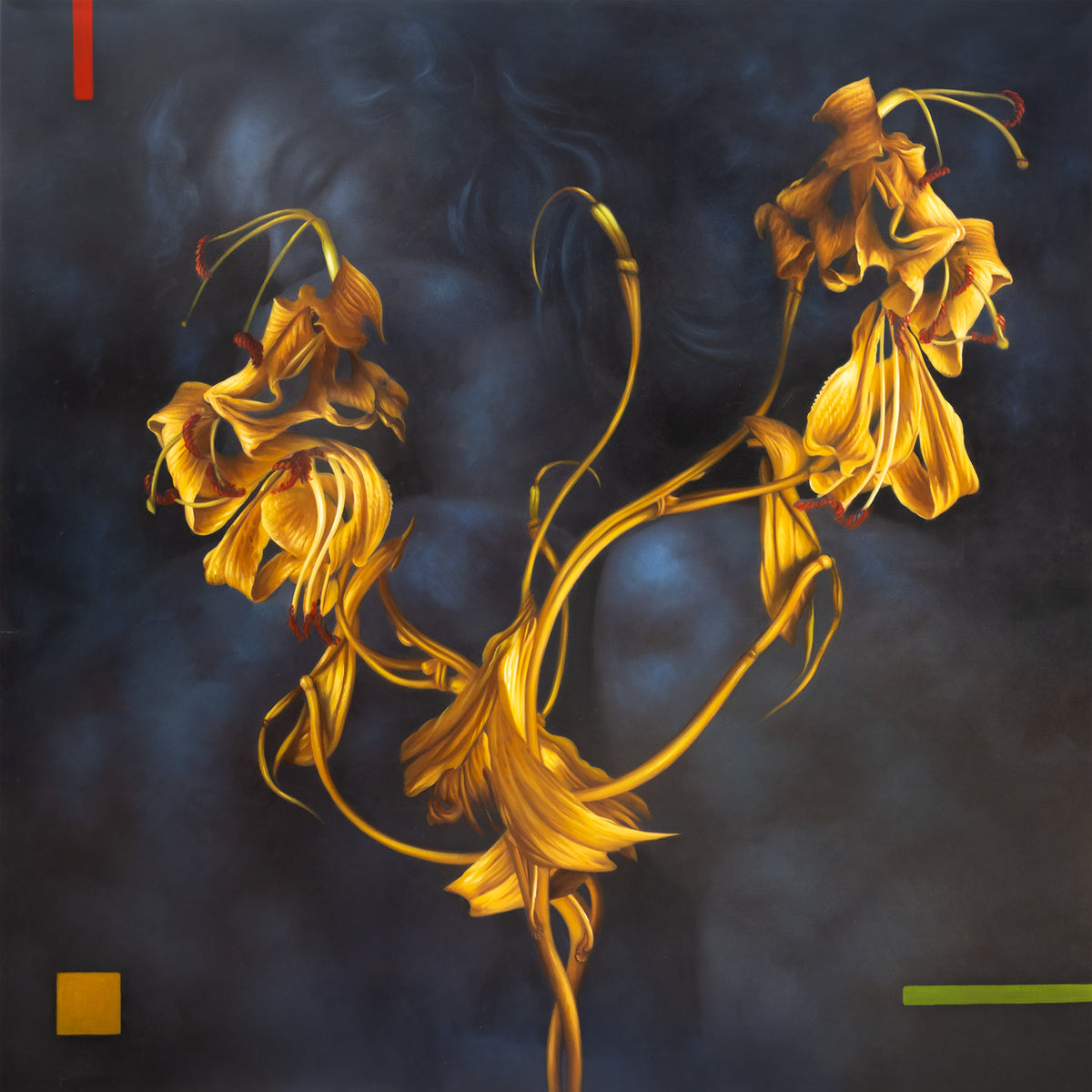 Flower Her — oil on canvas by Jehan Legac