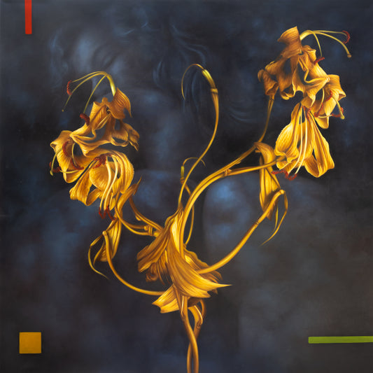 Flower Her — oil on canvas by Jehan Legac