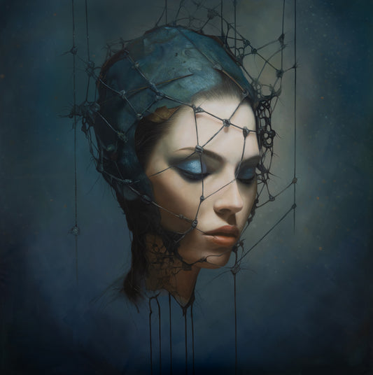 Synapses Trip — oil on canvas by Jehan Legac