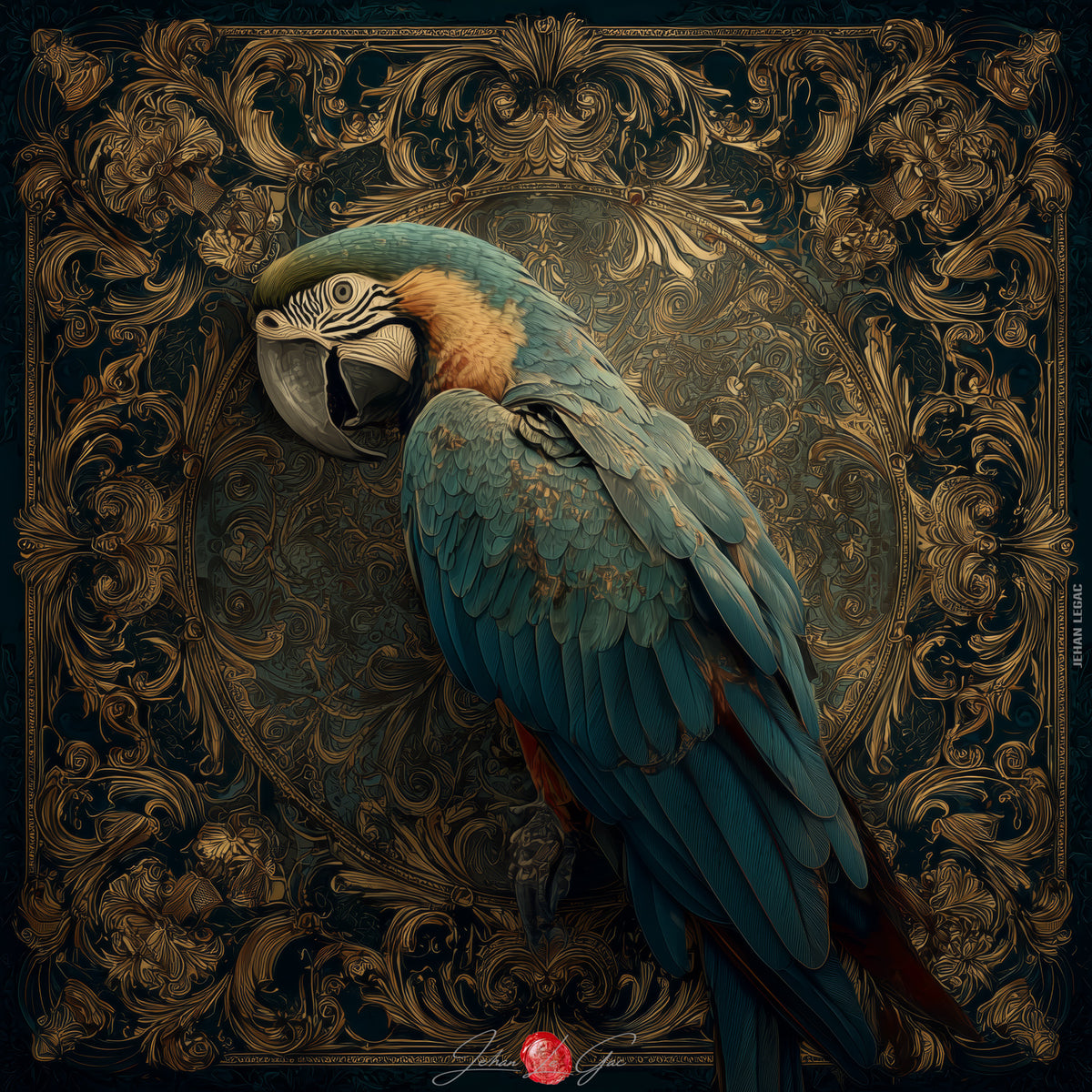 Bird Through the Thicket
